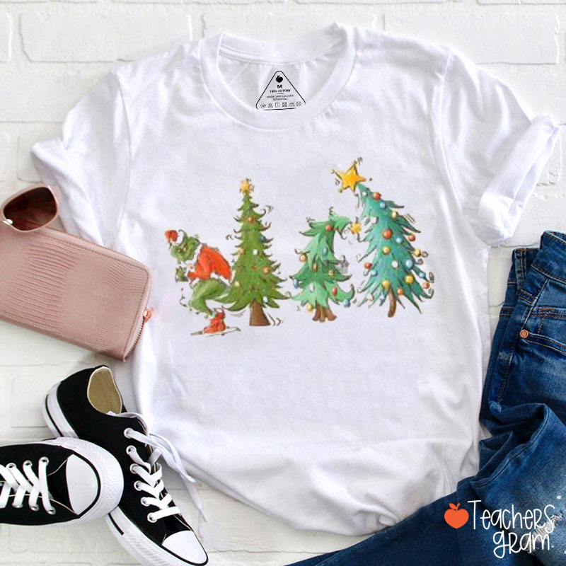 Christmas Around The Corner So He Comes Teacher T-Shirt