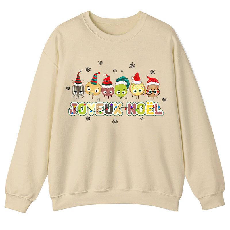 Joyeux Noël Cute Teacher Sweatshirt