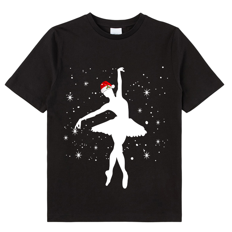 Shiny Ballet Dancer Christmas Class T-Shirt