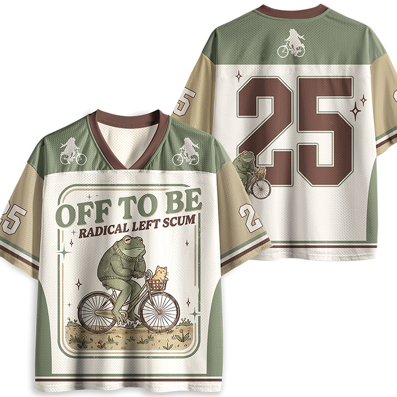 Personalized Off To Be Radical Left Scum Teacher Mesh Jersey