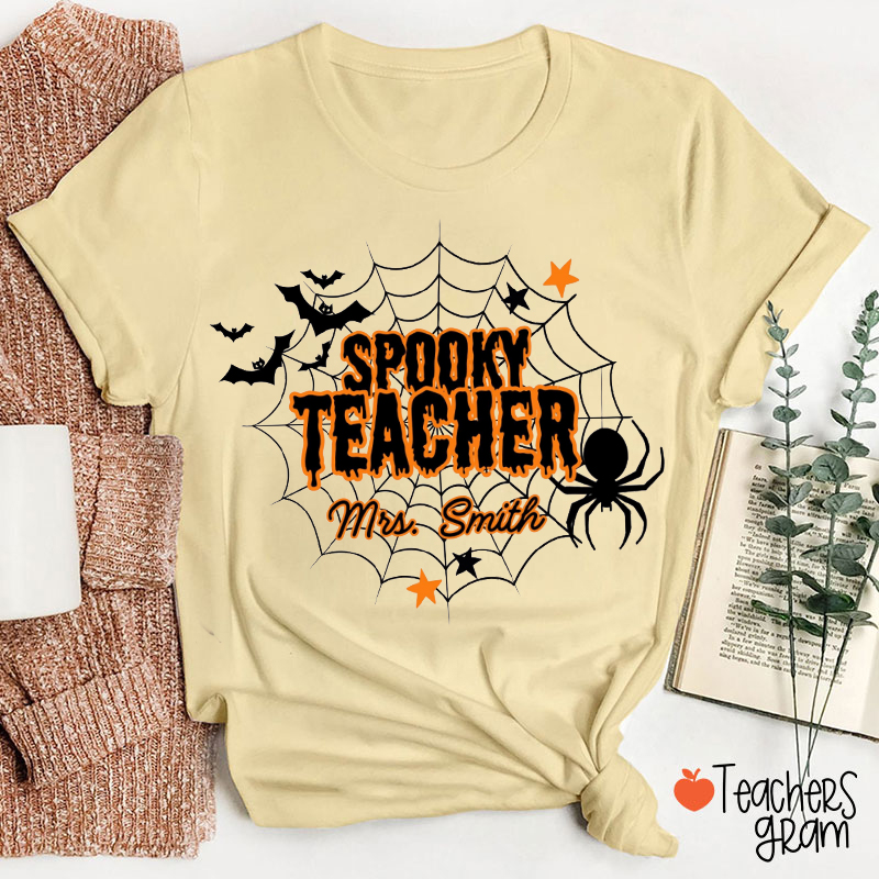 Personalized This Is Your Spooky Teacher T-Shirt