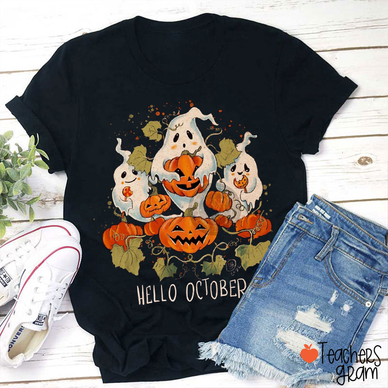 Hello October Teacher T-Shirt