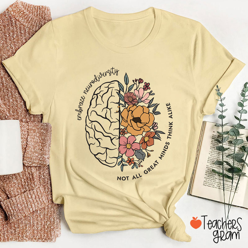 Embrace Neurodiversity Teacher T-Shirt