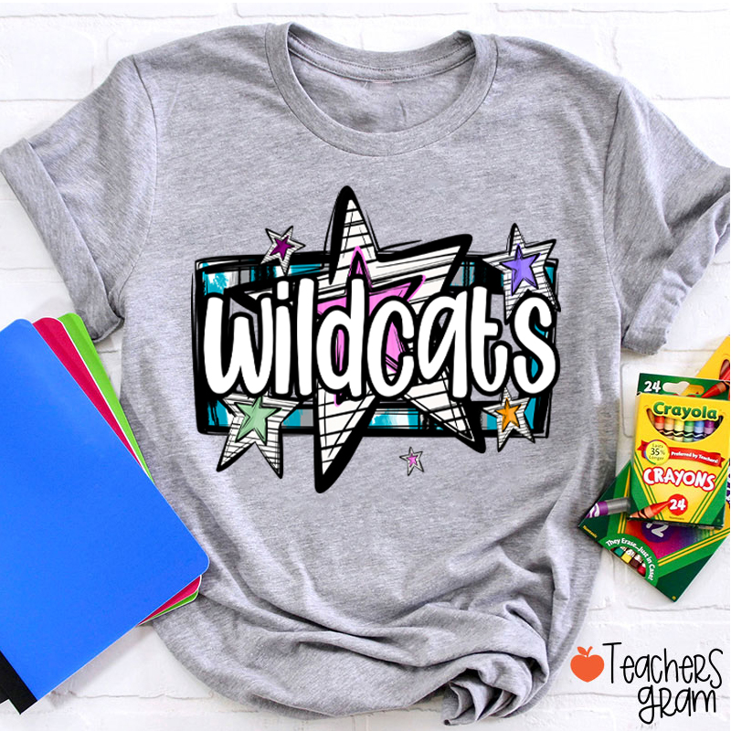 Personalized Mascot Star Metal Rock Teacher T-Shirt