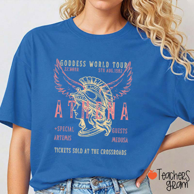 Athena Goddess World Tour Teacher T-Shirt