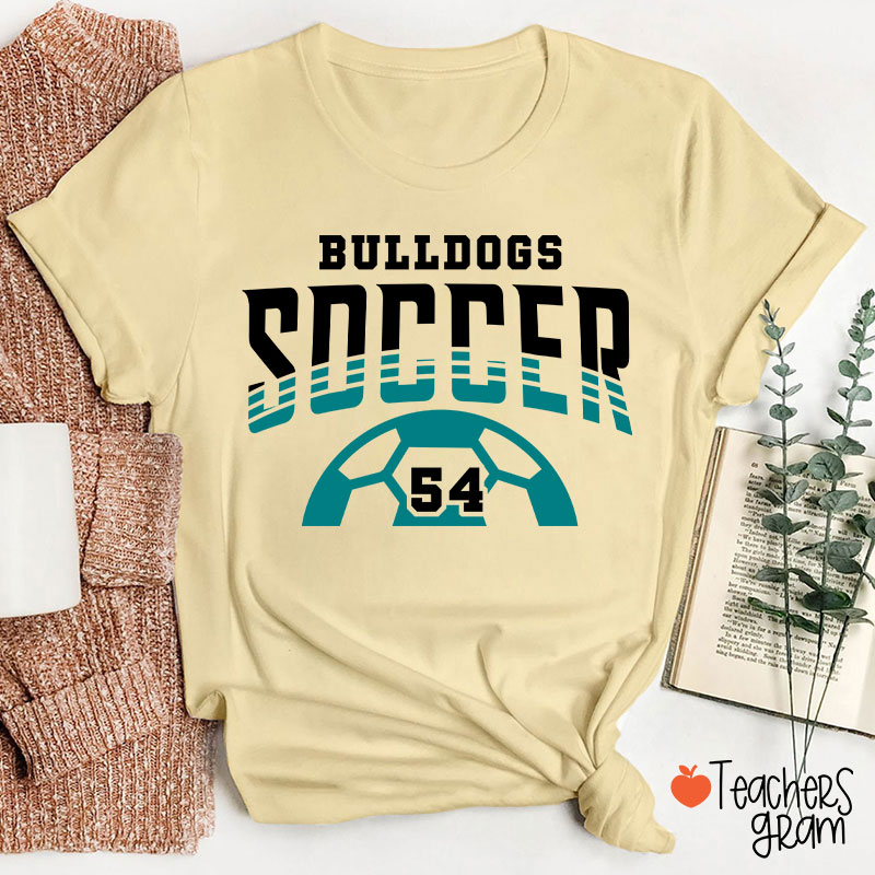 Personalized Mascot Sport And Number Game Day Teacher T-Shirt