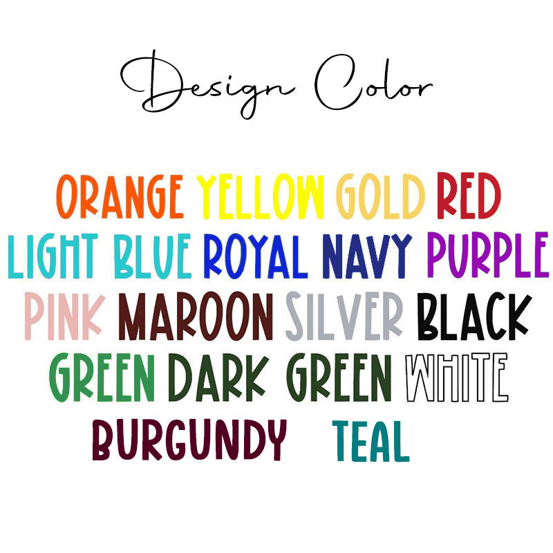 Personalized Glitter Letters Colorful Old Style Teacher Printed T-Shirt