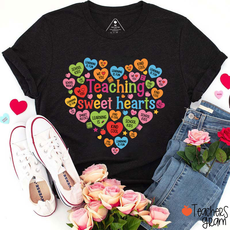 Teaching Sweet Hearts Teacher T-Shirt