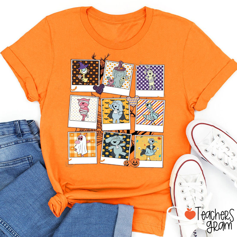 Halloween Funny Animals Teacher T-Shirt