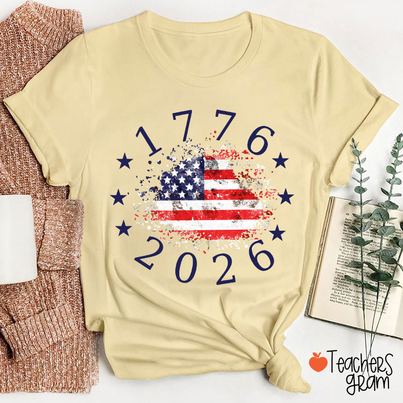 USA 250th Anniversary 1776-2026 Teacher T-Shirt