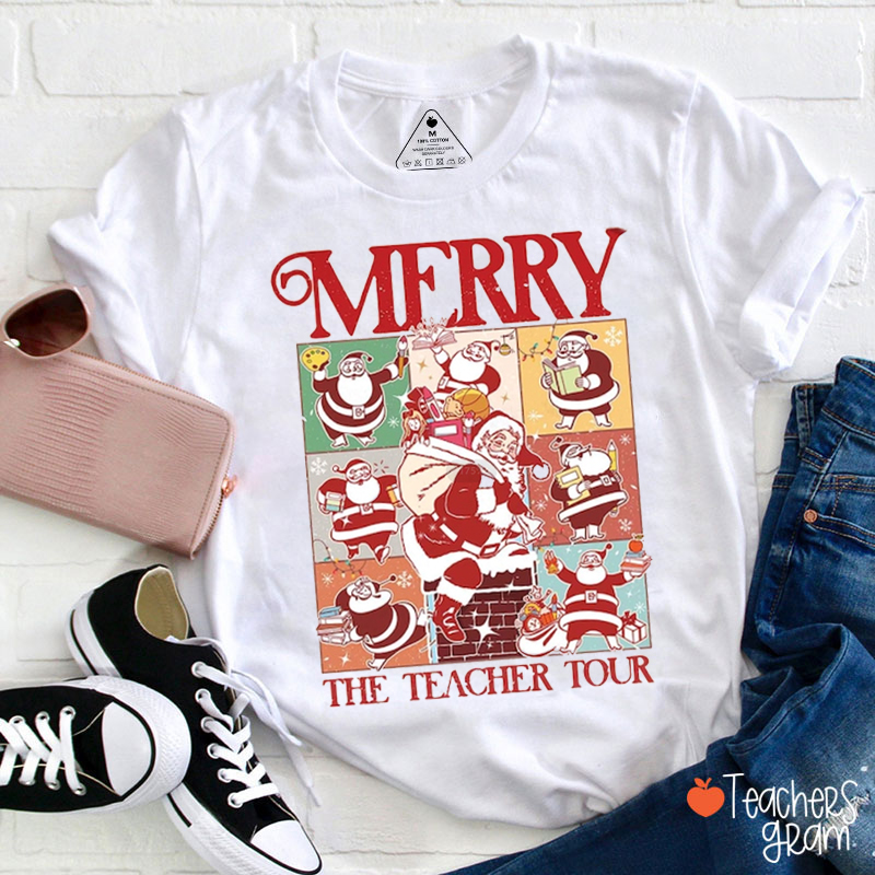 Merry The Teacher Tour Teacher T-Shirt