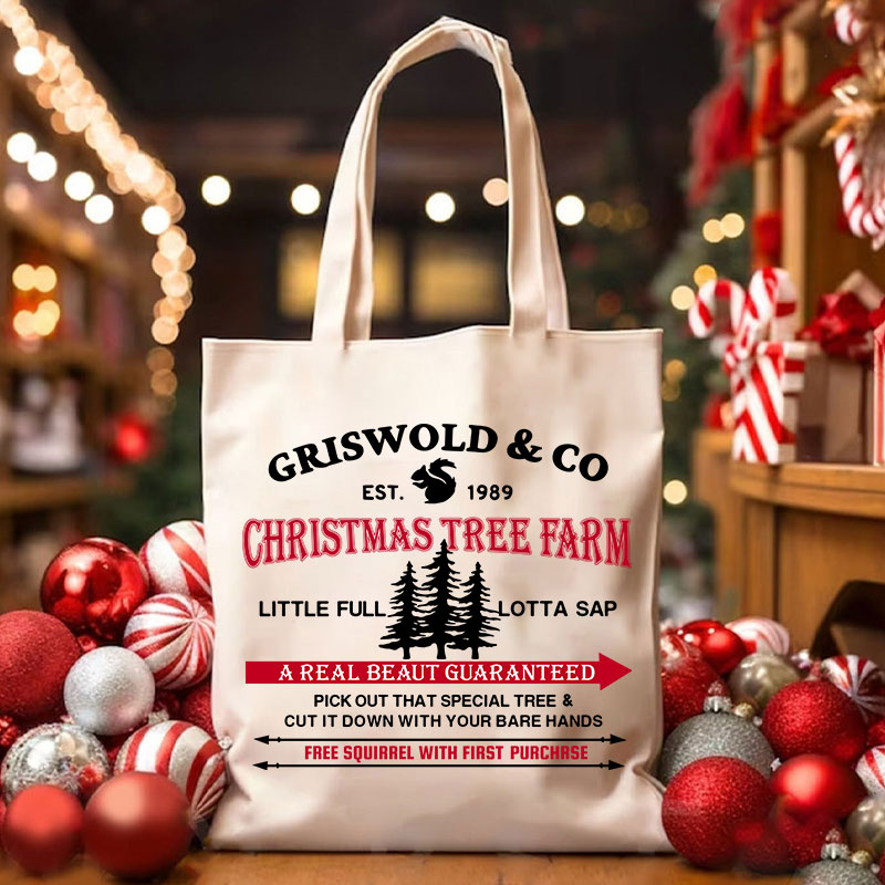 Griswold Co Christmas Tree Farm Teacherr Tote Bag