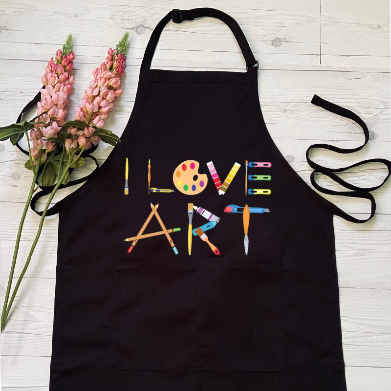 I Love Art Apron