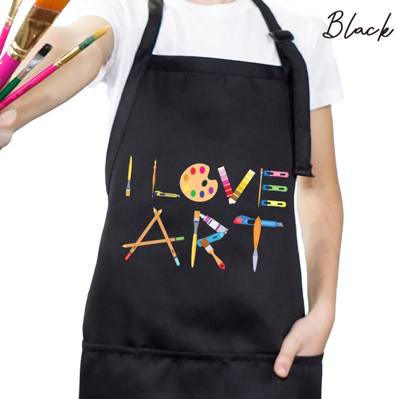 I Love Art Apron