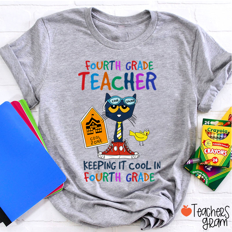 Personalized Grade Keeping It Cool Teacher T-Shirt