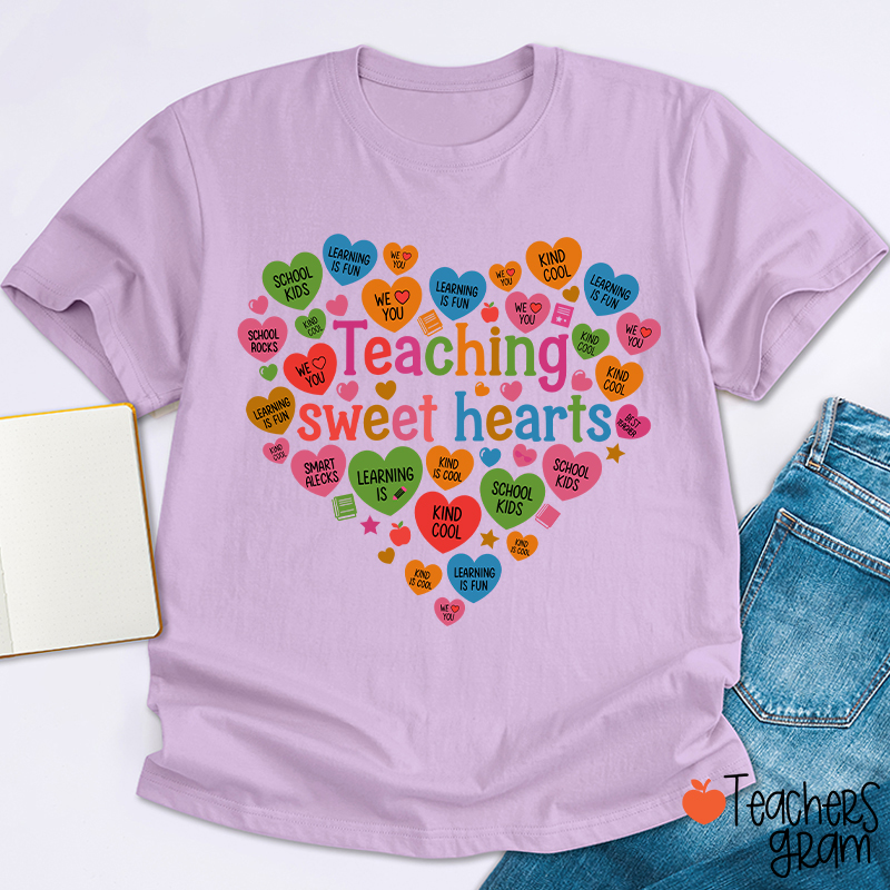 Teaching Sweet Hearts Teacher T-Shirt