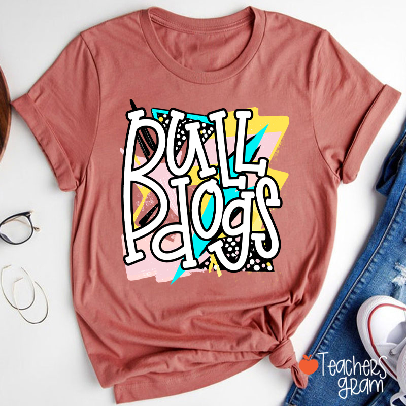 Personalized Mascot School Spirit Rock Teacher T-Shirt