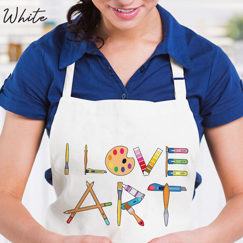 I Love Art Apron