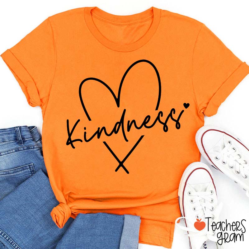 Kindness Valentine's Day Teacher T-Shirt