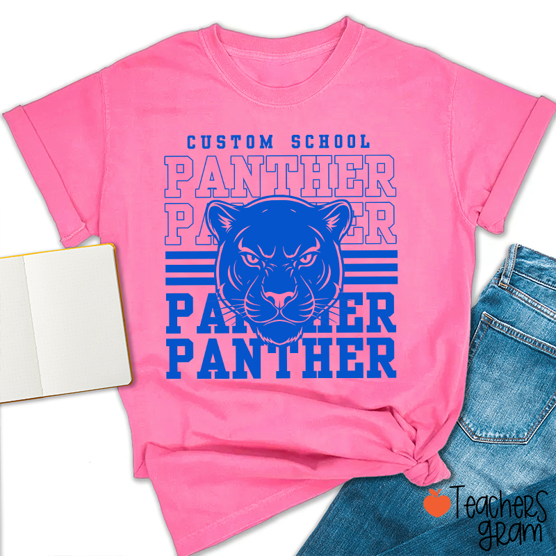 Personalized Mascot And School Name Spirit Teacher T-Shirt