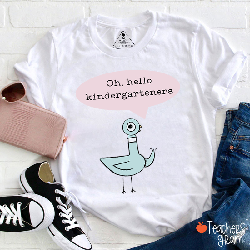 Personalized Grade Hello First Day Teacher Teacher T-Shirt