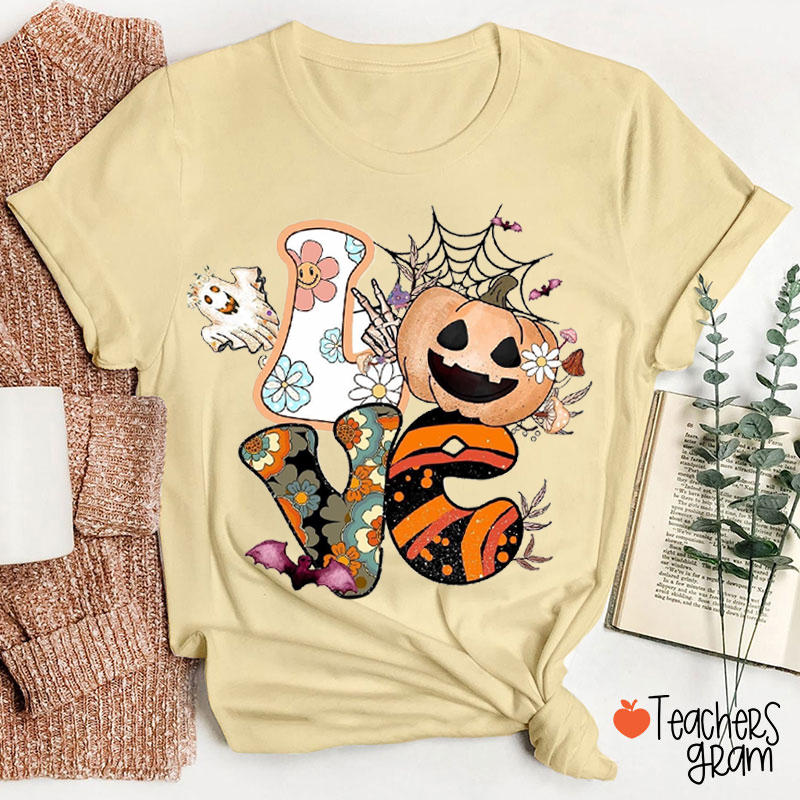 Love The Spooky Vibe Teacher T-Shirt