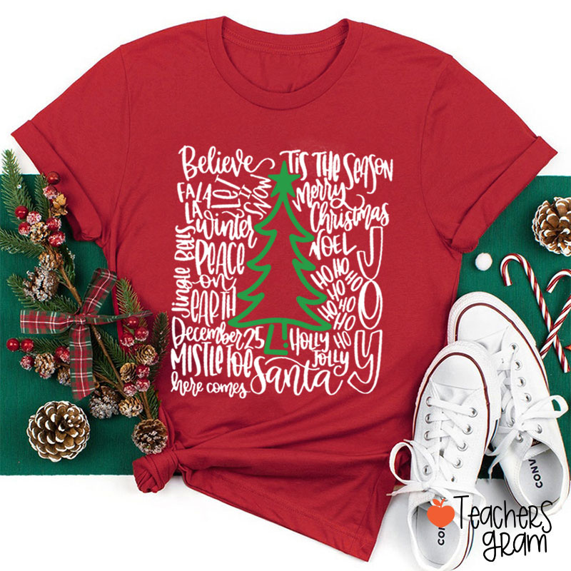 Holly Jolly Teacher T-Shirt