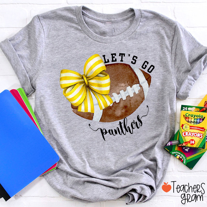 Personalized Sports And Mascot Let's Go Teacher T-Shirt