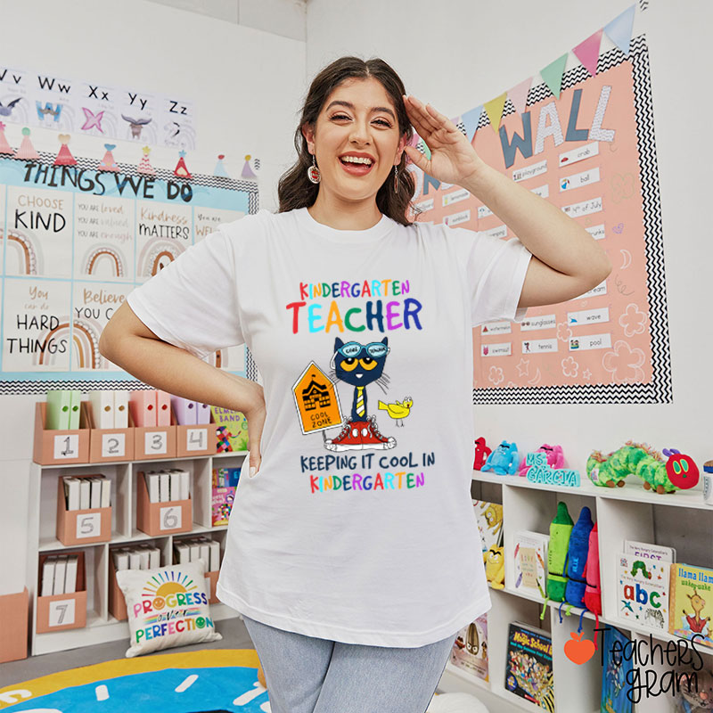 Personalized Grade Keeping It Cool Teacher T-Shirt