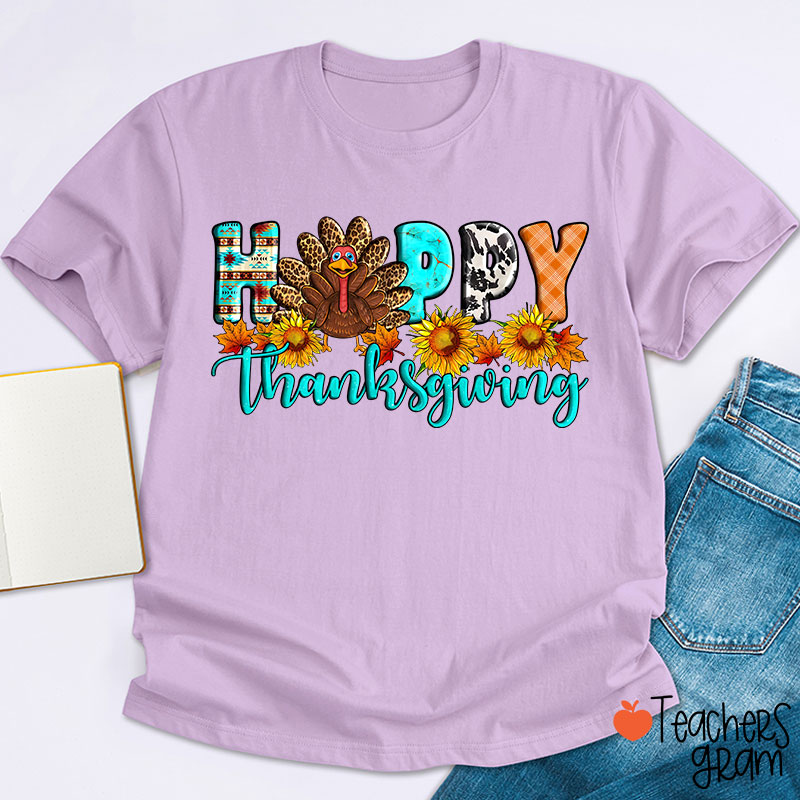 Happy Thanksgiving Teacher T-Shirt