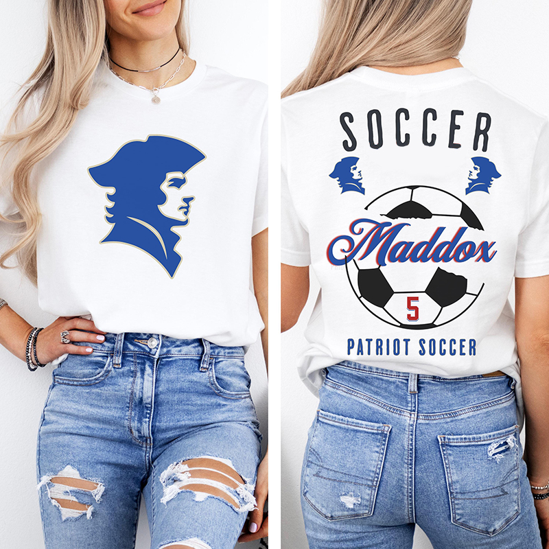 Personalized Mascot Icon And Sport Game Day Teacher Two Sided T-Shirt