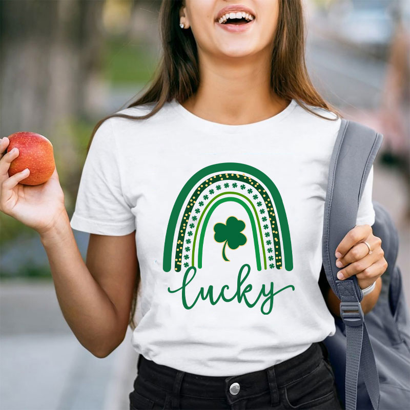 Lucky Rainbow Teacher T-Shirt