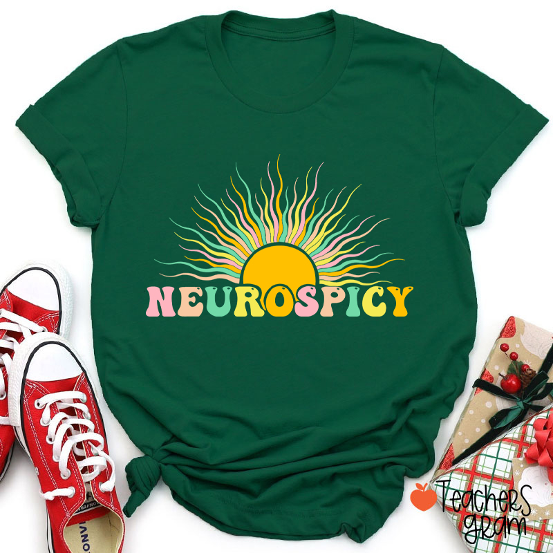 Neurospicy Autism Awareness Teacher T-Shirt