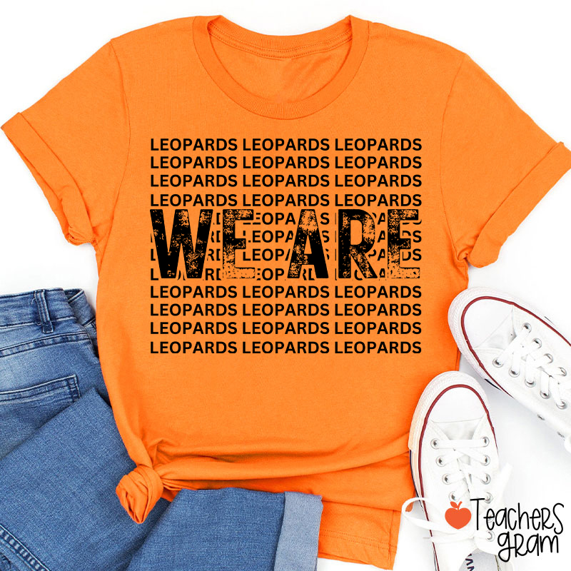 Personalized Mascot We Are School Spirit Teacher T-Shirt