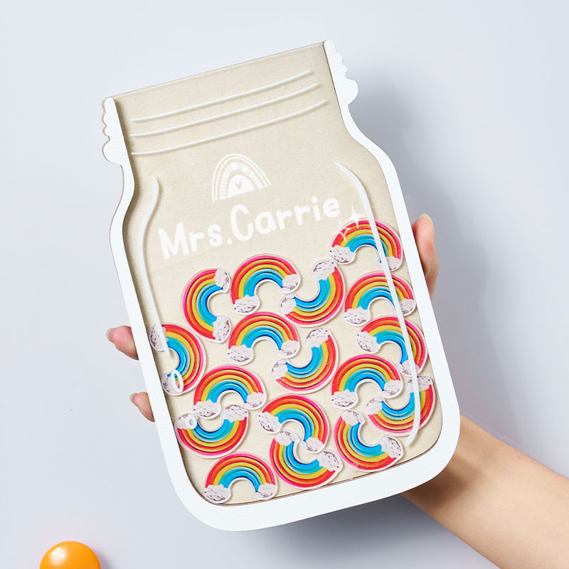 Collect Colorful Rainbows Teacher Reward Jar