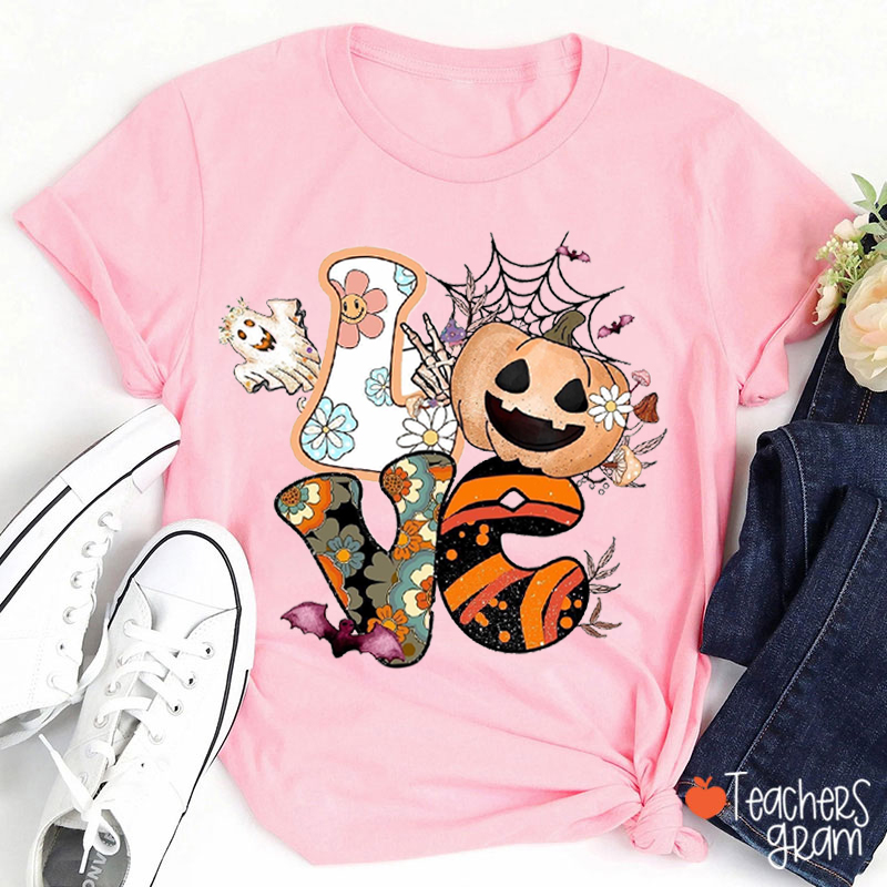 Love The Spooky Vibe Teacher T-Shirt