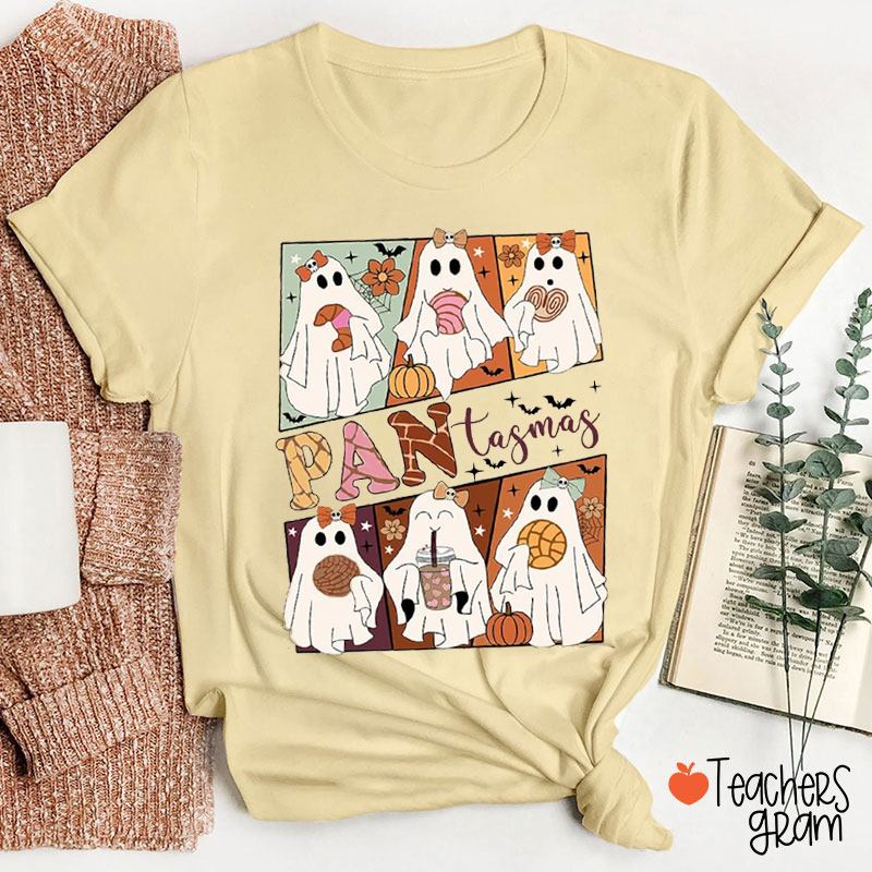 Pan Tasmas Cute Ghost Teacher T-Shirt