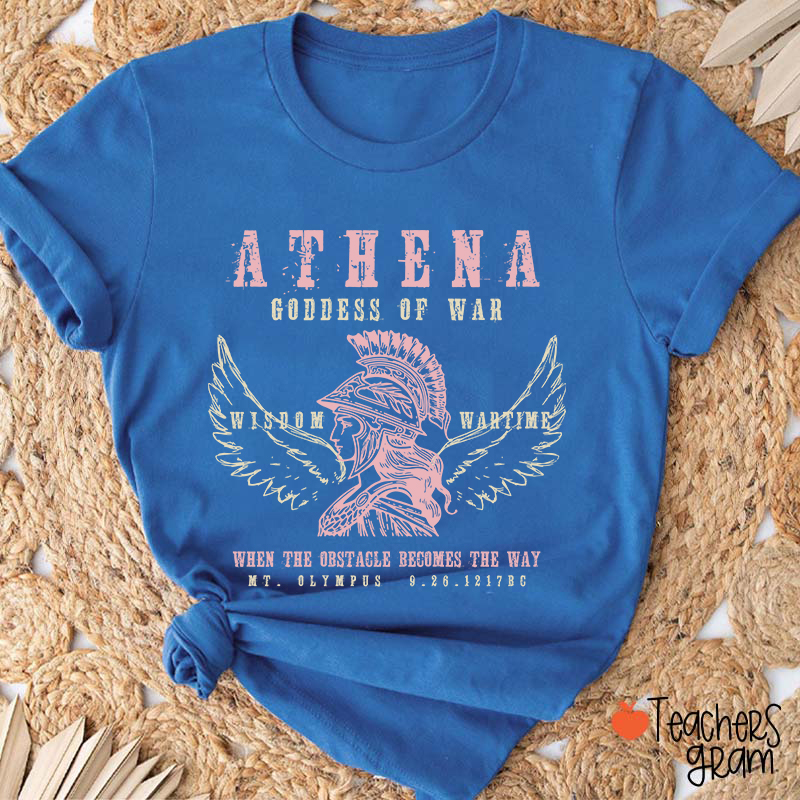 Athena Goddess Of War Teacher T-Shirt