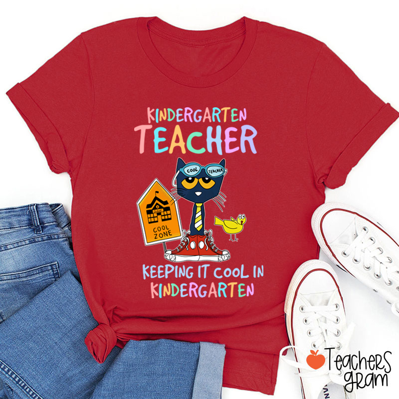Personalized Grade Keeping It Cool Teacher T-Shirt