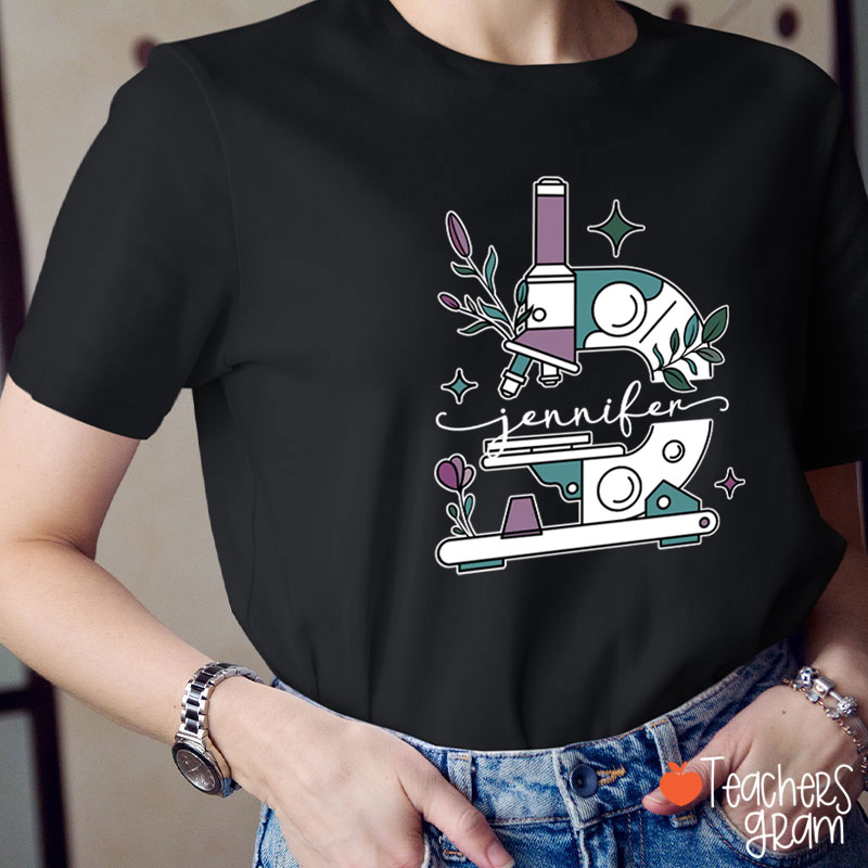 Personalized Microbiology Laboratory Nurse T-Shirt