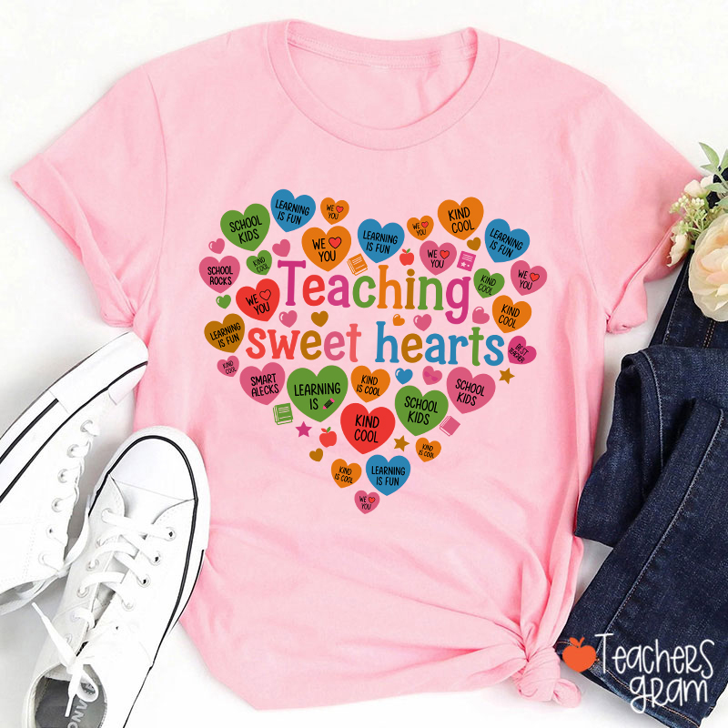 Teaching Sweet Hearts Teacher T-Shirt