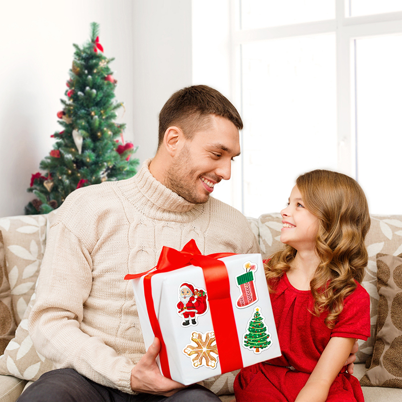 Waterproof Christmas 100 PCS Teacher Stickers Pack