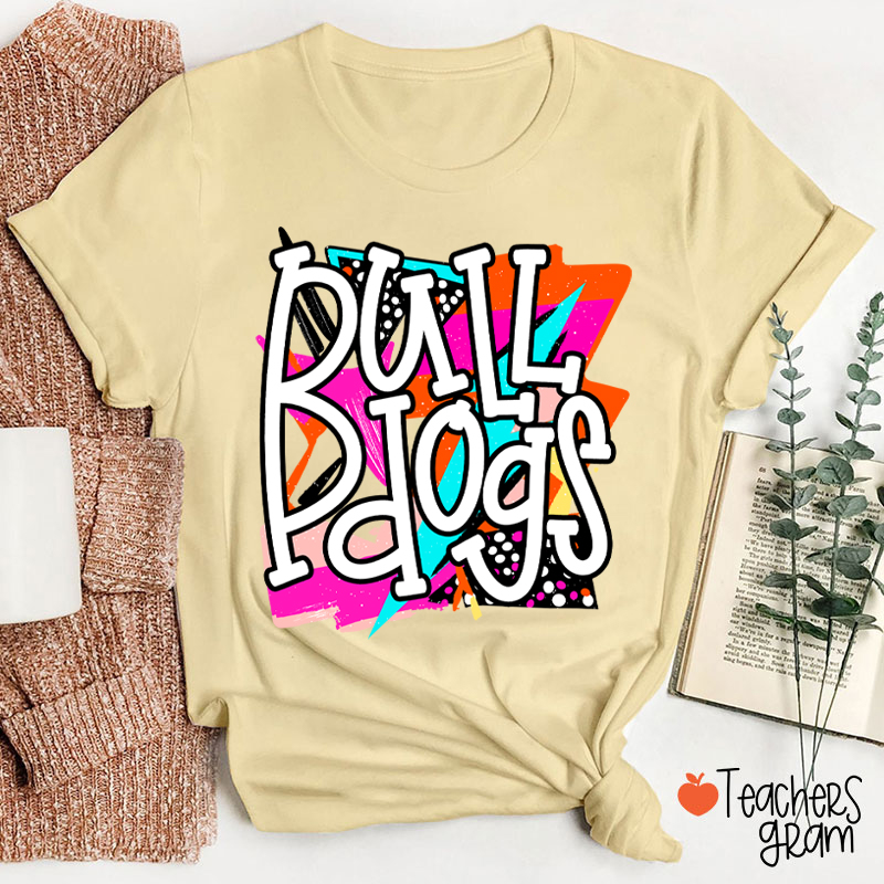 Personalized Mascot School Spirit Rock Teacher T-Shirt