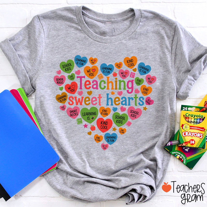 Teaching Sweet Hearts Teacher T-Shirt