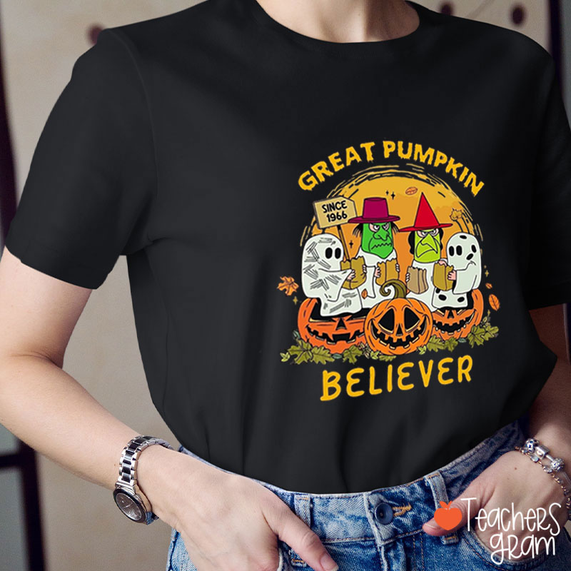 Great Pumpkin Believer Teacher T-Shirt