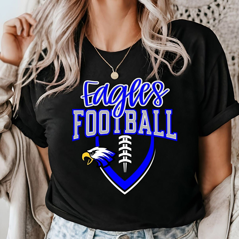 Personalized Mascot Football Game Day Teacher T-Shirt
