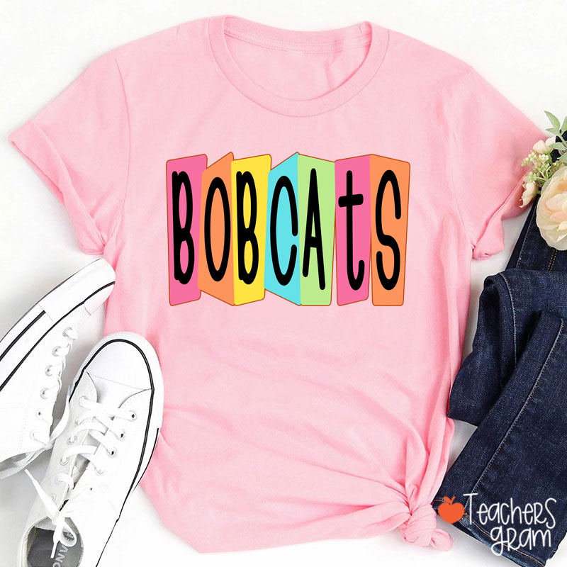 Personalized Mascot Or Grade Retro Colorful Billboard Teacher T-Shirt