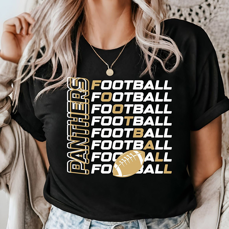 Personalized Mascot And Sport Multi-layered Letters Teacher T-Shirt