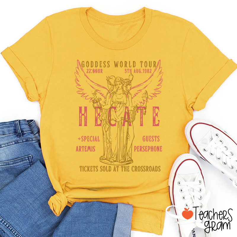 Goddess Hecate Distressed Band Teacher T-Shirt