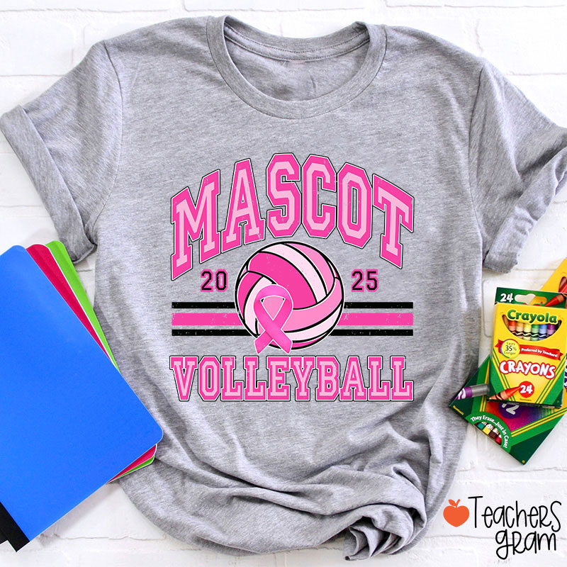 Personalized Mascot And Sport Breast Cance Teacher T-Shirt